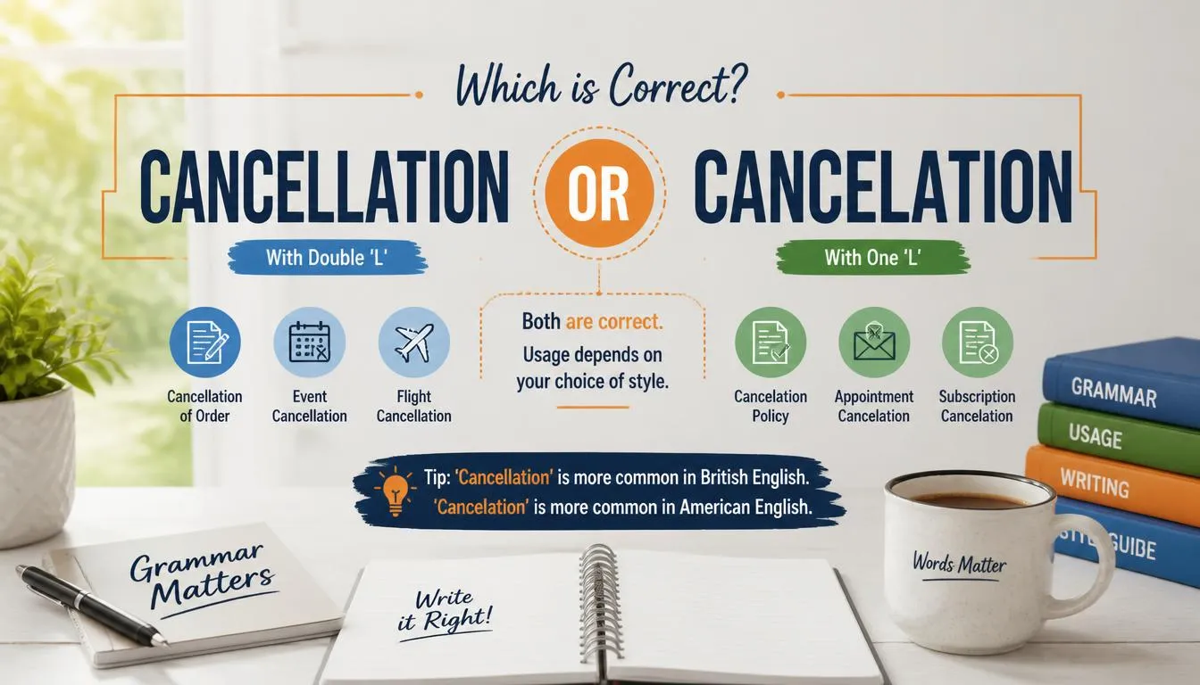 Cancellation or Cancelation
