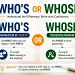 Who's or Whose
