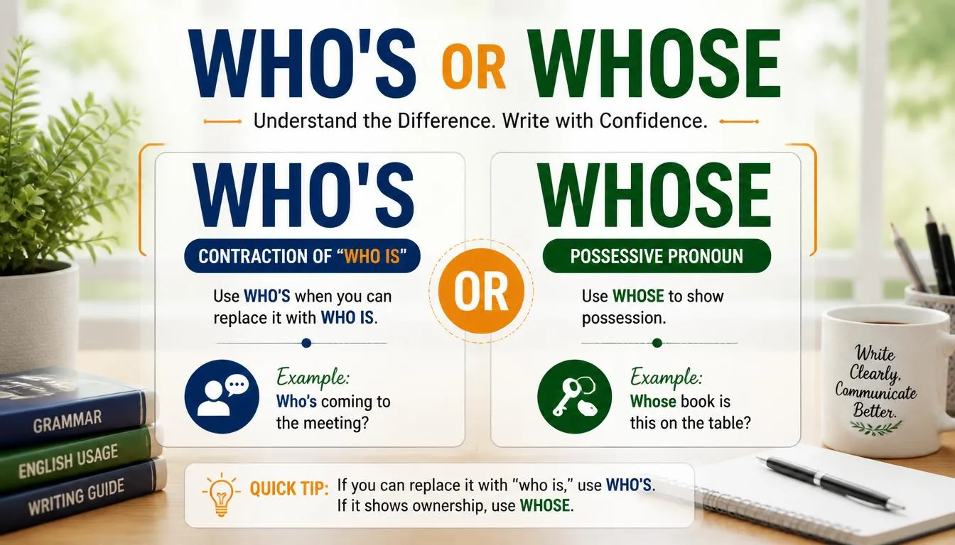 Who's or Whose