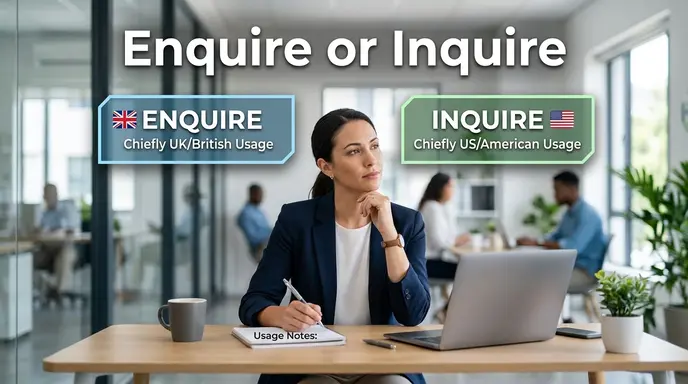 Enquire or Inquire