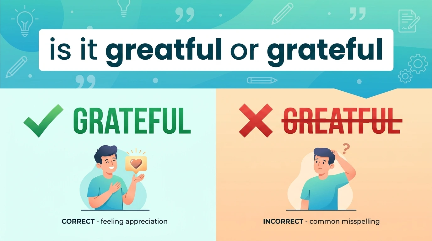 Is it greatful or Grateful