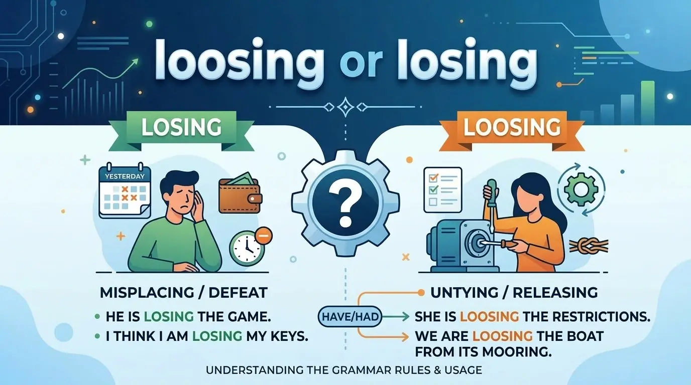 Loosing or losing