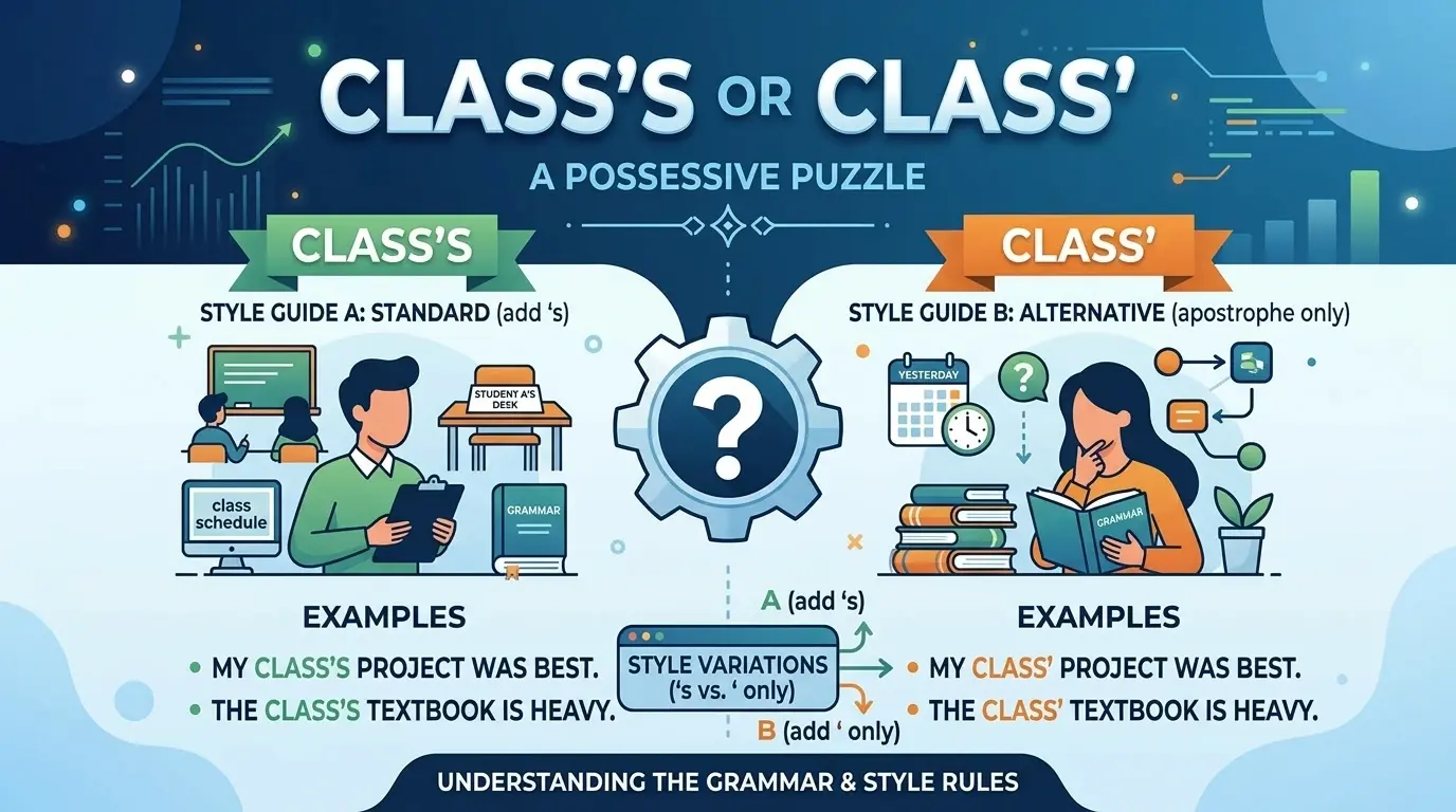 Class's or Class'