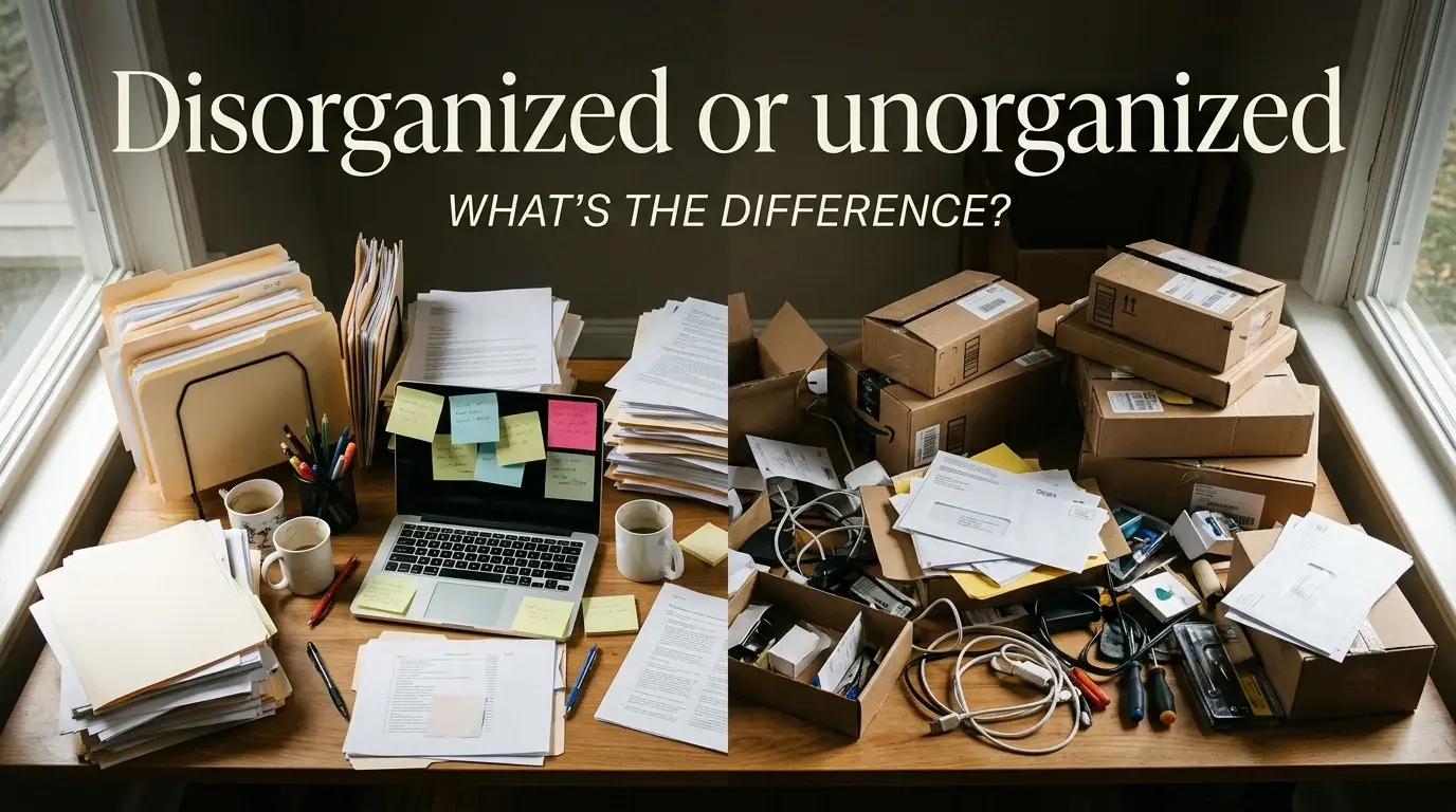 Disorganized or Unorganized