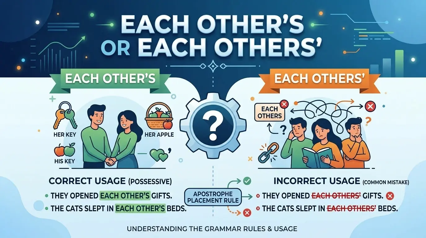 Each other's or Each others'
