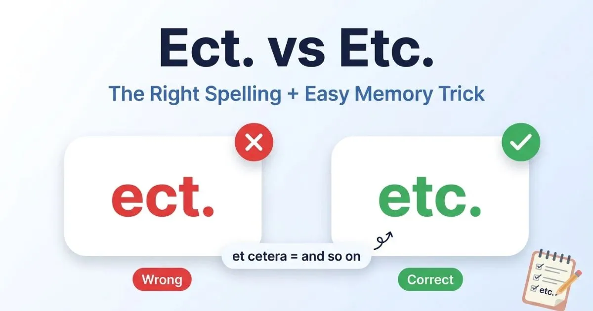 Ect. vs Etc
