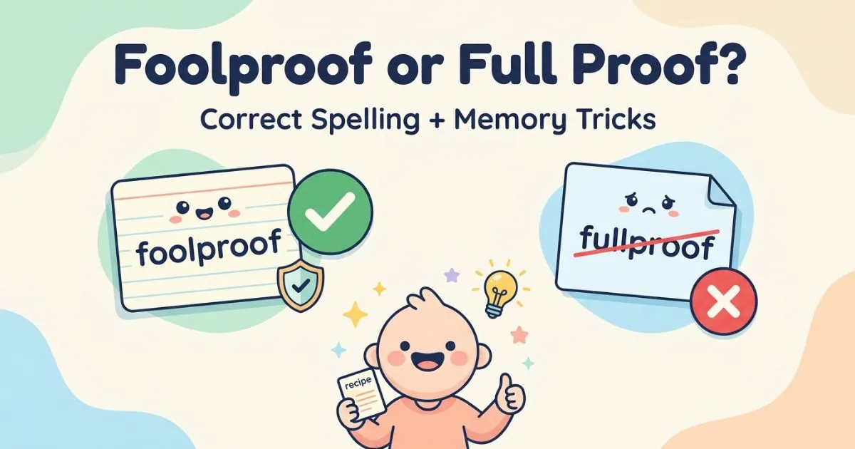 Foolproof or Full proof