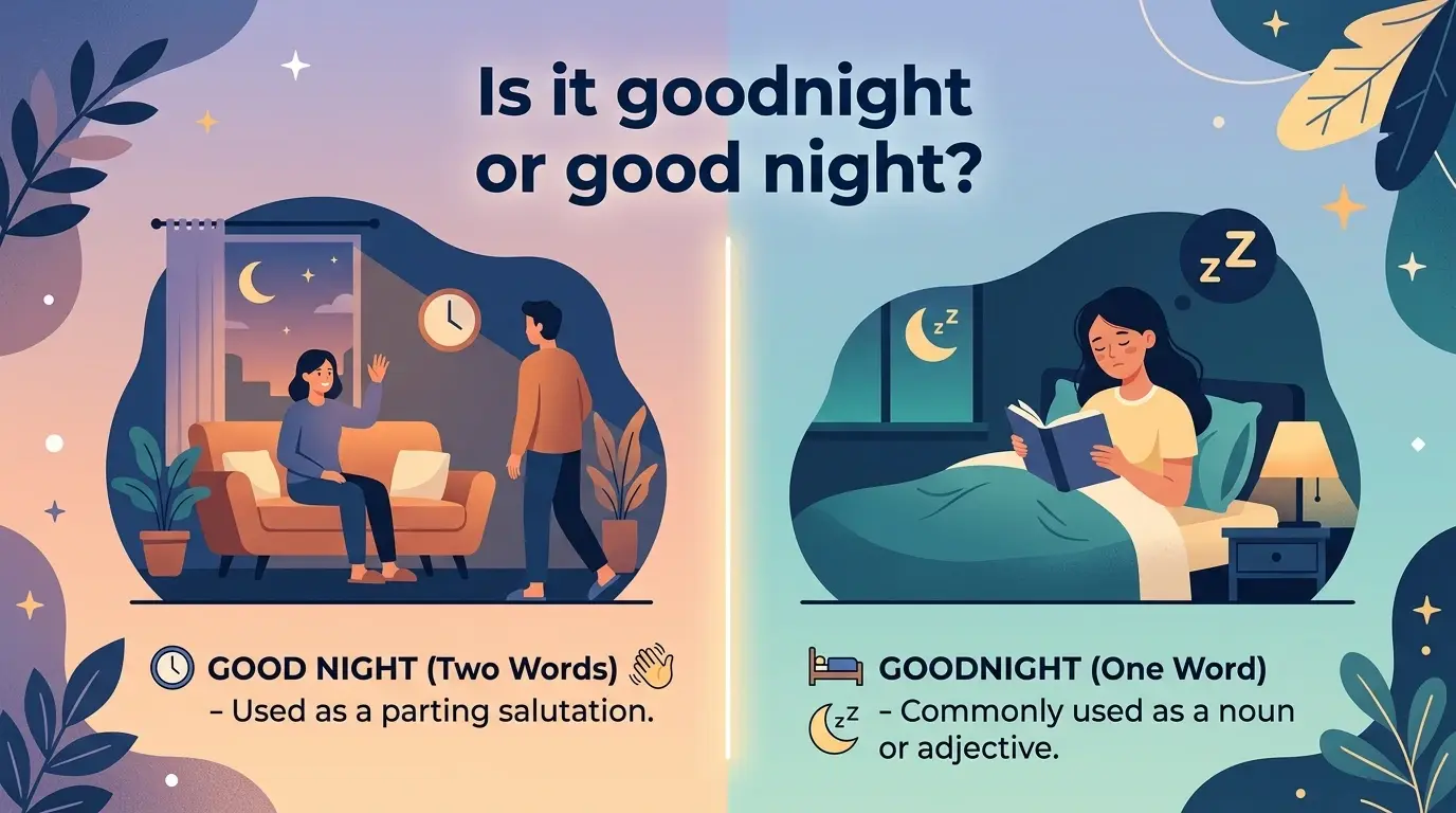 Is it goodnight or Good night