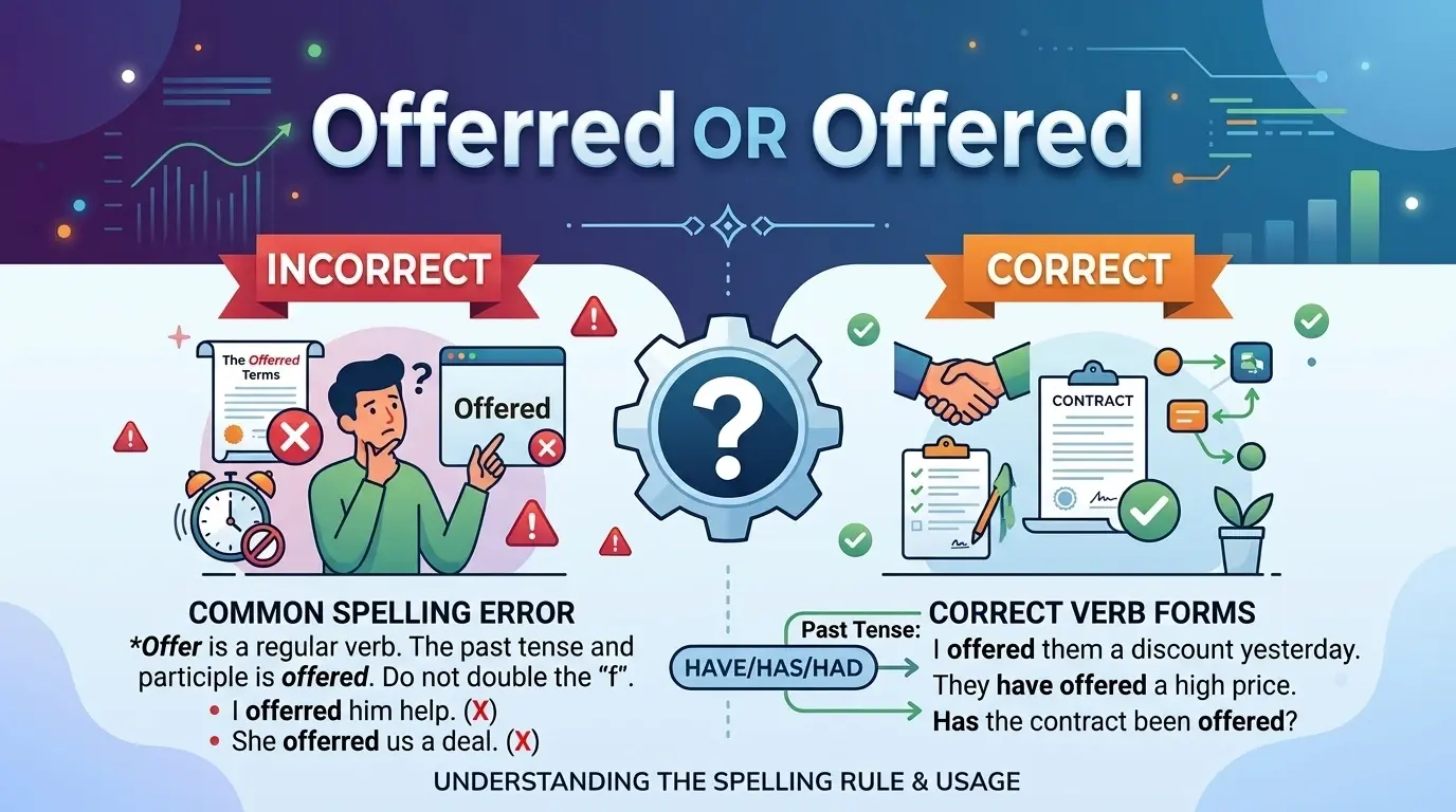 Offerred or Offered