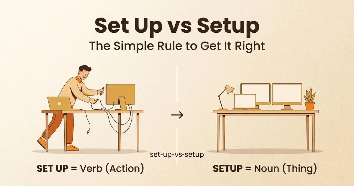 Set up vs setup