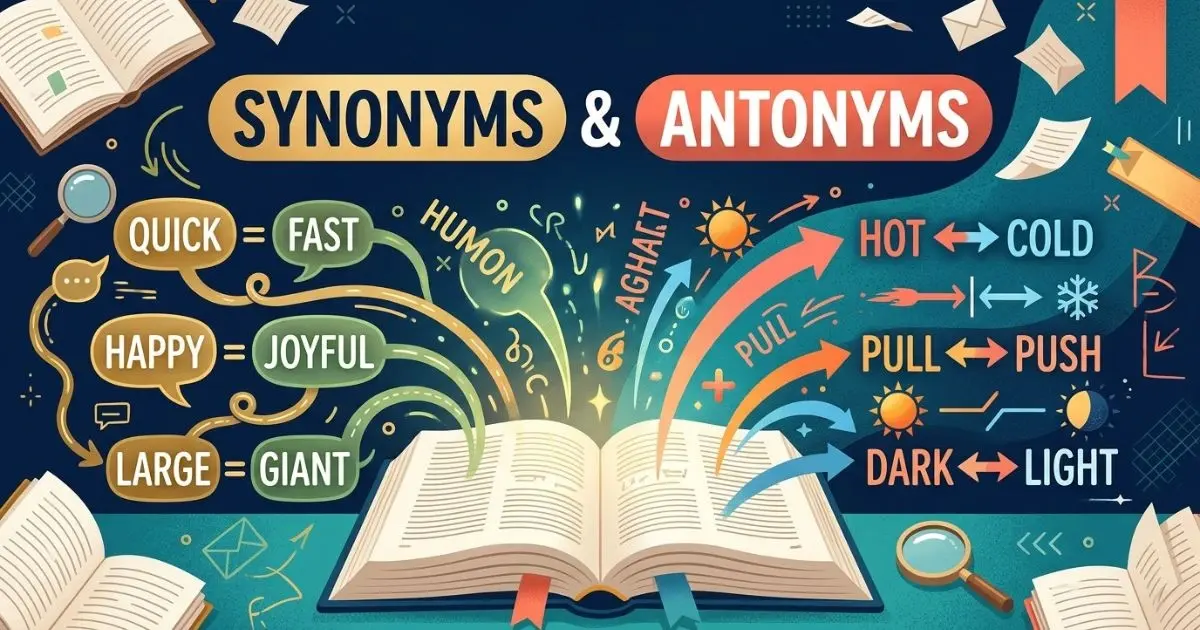 Synonyms and Antonyms: Meaning, Types and Easy Examples